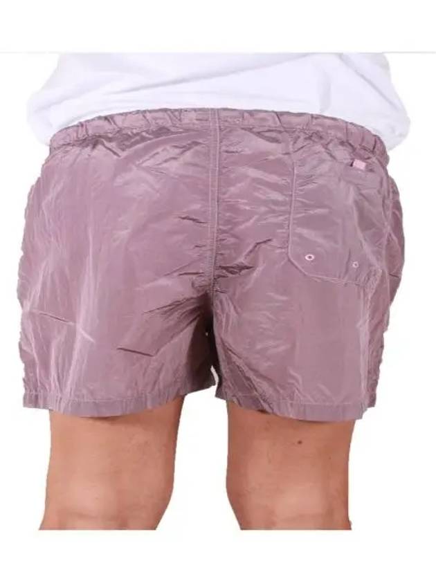 Men's Logo Patch Nylon Swim Shorts Rose Quartz - STONE ISLAND - BALAAN 4