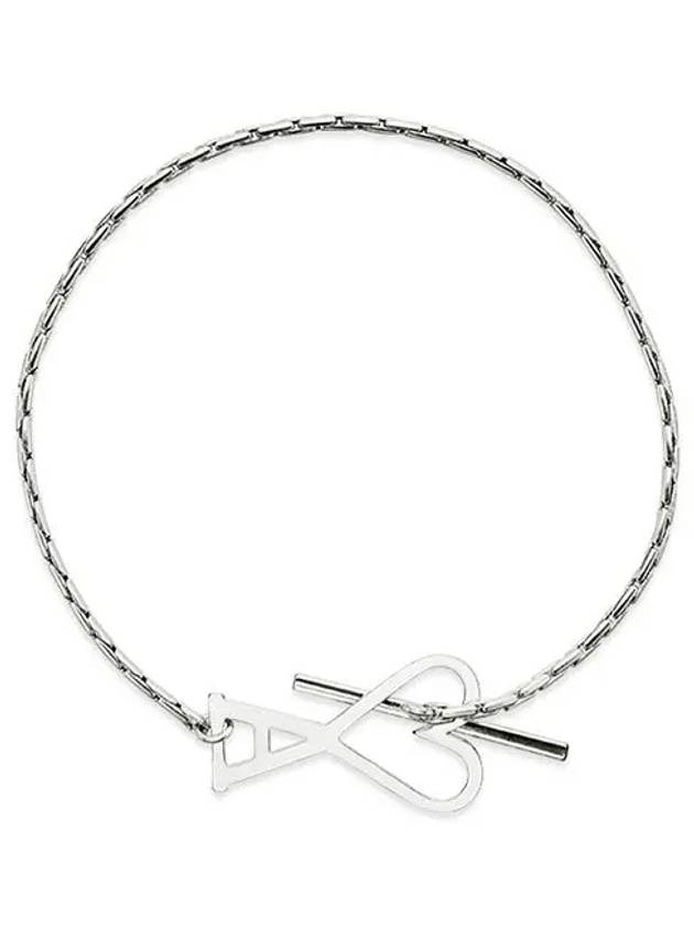 Heart Logo Bracelet Silver - AMI - BALAAN 3