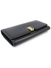 80551541 Black leather gold plated TB Continental long wallet - BURBERRY - BALAAN 4