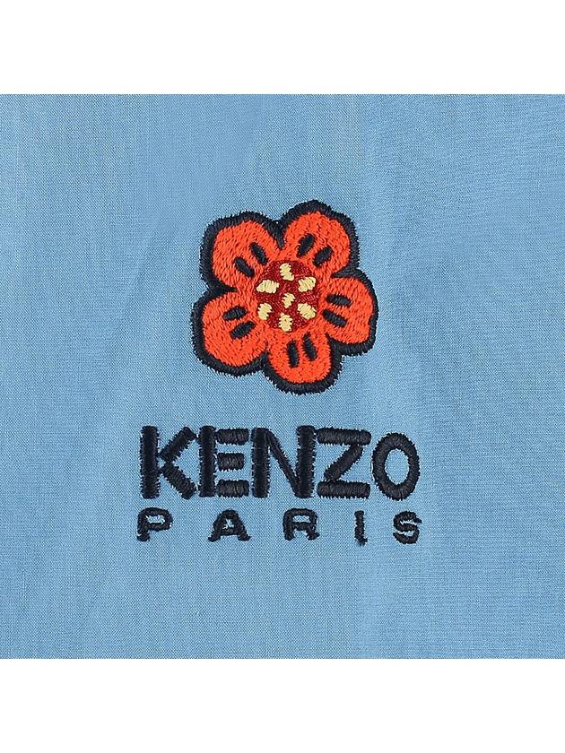 Boke Flower Casual Long Sleeve Shirt Blue - KENZO - 7