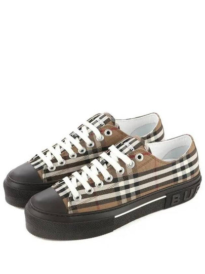 Jack Vintage Check Cotton Low-Top Sneakers Burch Brown - BURBERRY - BALAAN 2