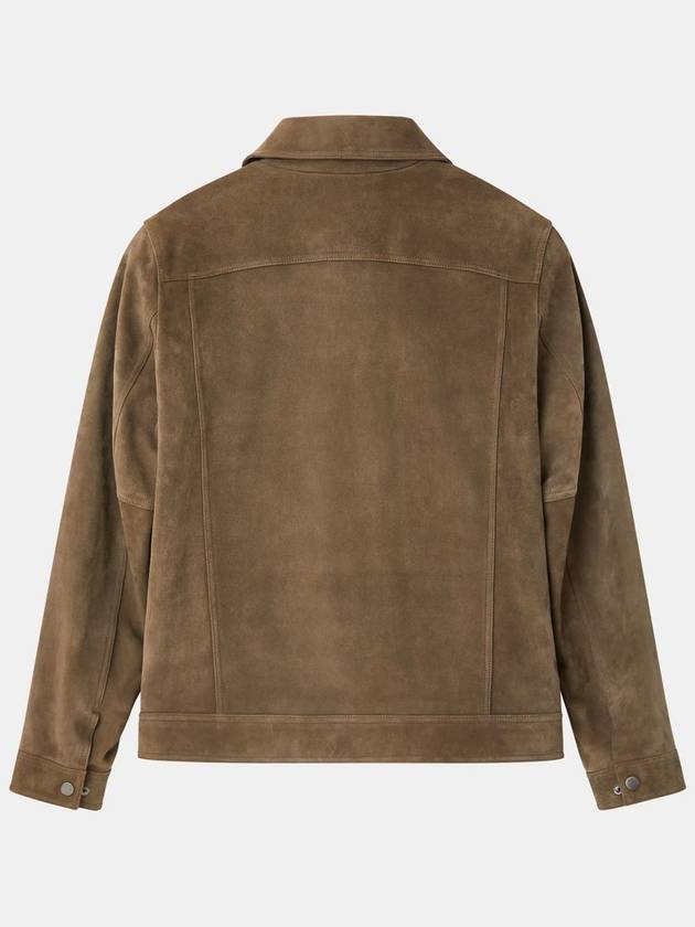 Lambskin Suede Jacket Brown - IKALOOOK - BALAAN 4