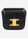 Triomphe Small Shiny Calfskin Cross Bag Black - CELINE - BALAAN 2