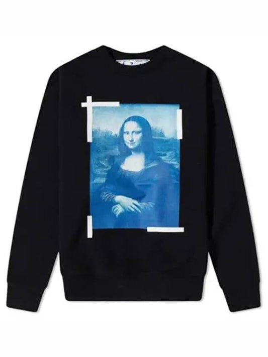 Mona Lisa Over Sweatshirt Black - OFF WHITE - BALAAN 2