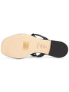 Jeweled Miller Flip Flops Black - TORY BURCH - BALAAN.