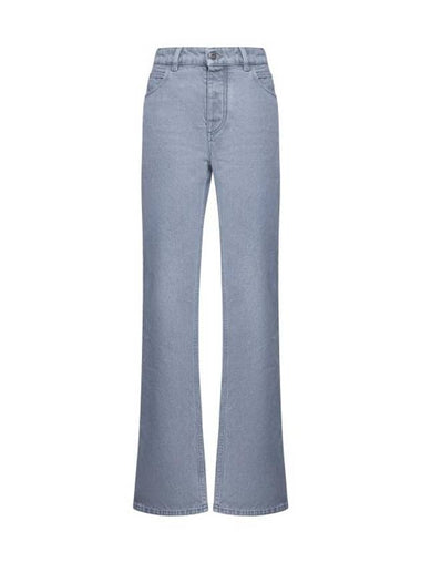 Flare Denim Jeans Light Grey Wash - BOTTEGA VENETA - BALAAN 1