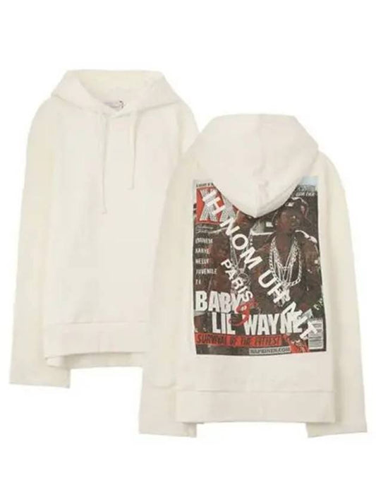 NUW19206 081 Lil Wayne Printed Hood White Men s TR 271081 - IH NOM UH NIT - BALAAN 1