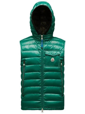 RAGOT padded vest green 1A000 59 M1592 84H - MONCLER - BALAAN 1