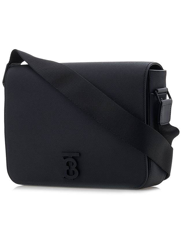 Alfred Leather Small Messenger Bag Black - BURBERRY - BALAAN 3