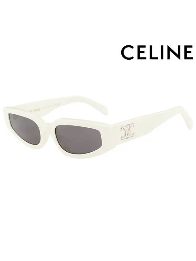 Eyewear Triomphe Cat Eye Sunglasses Shiny White - CELINE - BALAAN 2