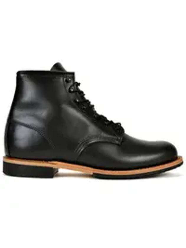 Beckman Leather Ankle Combat Boots Black - RED WING - BALAAN 1