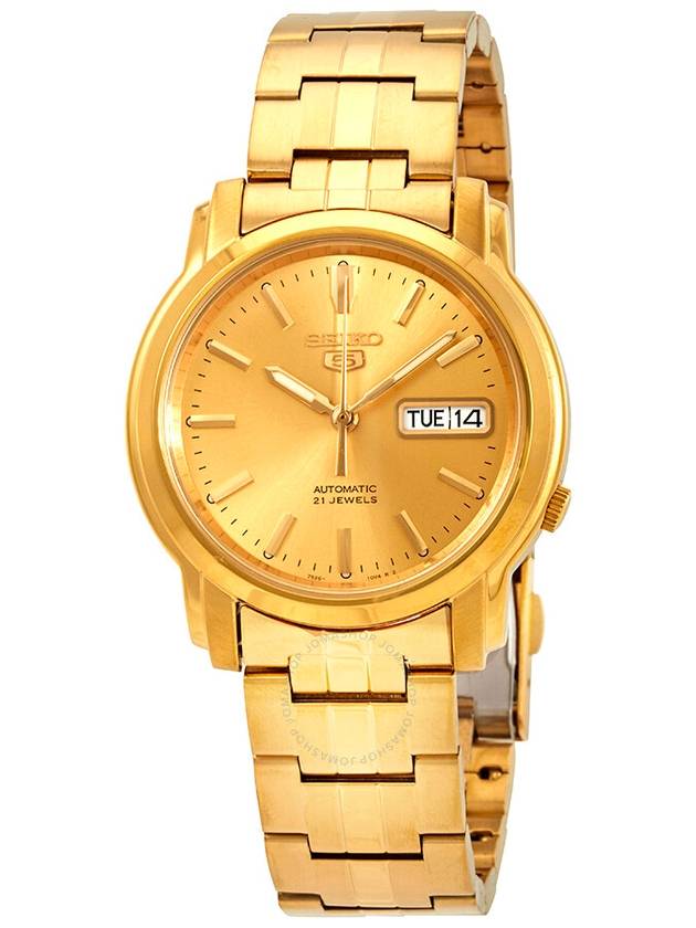 Seiko Series 5 Automatic Gold Dial Men's Watch SNKK76 - SEIKO - BALAAN 1