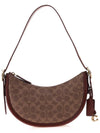 Luna Shoulder Bag in Signature Canvas CC440 TAN RUST - COACH - BALAAN 1