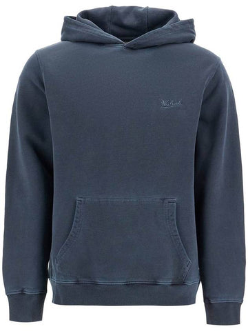 hooded sweatshirt with tie-d - WOOLRICH - BALAAN 1