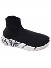 Speed ​​2.0 Graffiti Knit High Top Sneakers Black - BALENCIAGA - BALAAN 4