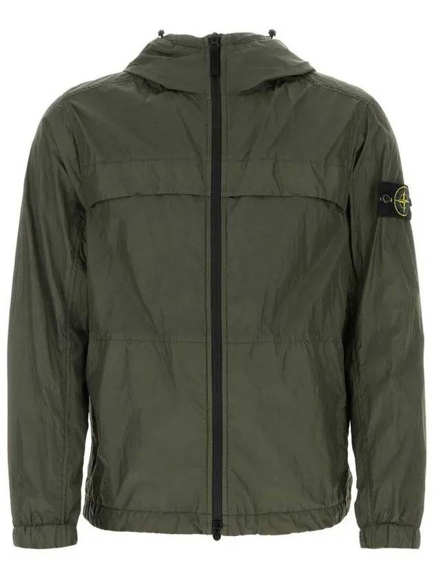 Crinkle Reps Hooded Jacket Dark Green - STONE ISLAND - BALAAN 2