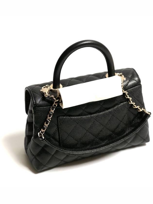 Coco Classic Small Flap Tote Bag Black - CHANEL - BALAAN 4