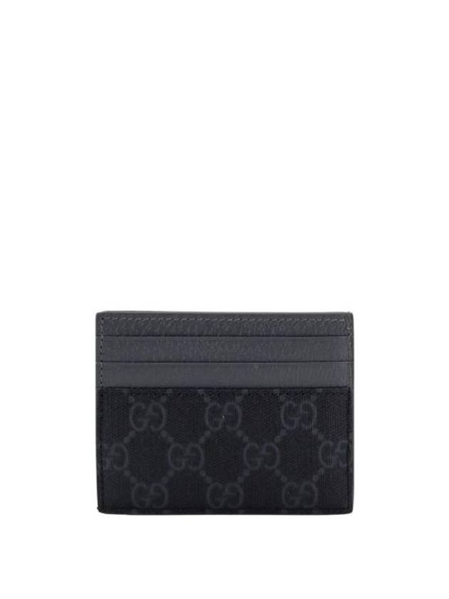 GG Detail Supreme Canvas Card Wallet Black - GUCCI - BALAAN 3