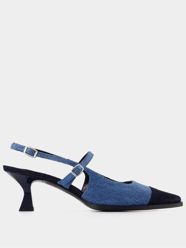 Cecile Pumps - Carel - Cotton - Blue - CAREL - BALAAN 1