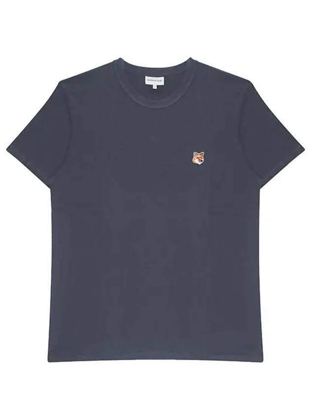 Fox Head Patch Classic Short Sleeve T-Shirt Ink Blue - MAISON KITSUNE - BALAAN 2