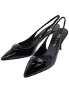 Patent Leather Slingback Heels Black - PRADA - BALAAN 2