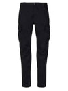 Lens Wappen Cargo Straight Pants Black - CP COMPANY - BALAAN 2