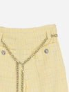 Tweed Pants Belt Yellow MFPPA00484 - MAJE - BALAAN 3