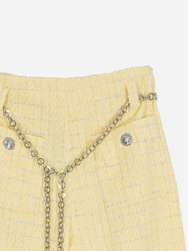 Tweed Pants Belt Yellow MFPPA00484 - MAJE - BALAAN 3