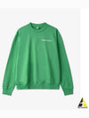 Logo Print Cotton Sweatshirt Green - SPORTY & RICH - BALAAN 2