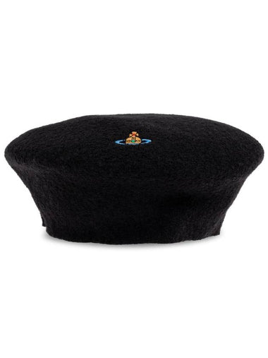 Vivienne Westwood Wool Beret Women s Black - VIVIENNE WESTWOOD - BALAAN 1