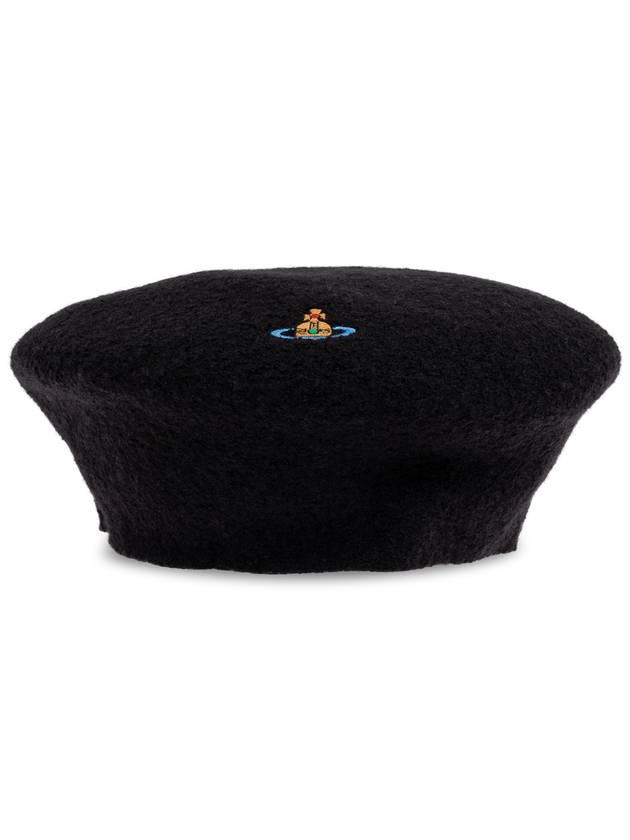 ORB Logo Beret Black - VIVIENNE WESTWOOD - BALAAN 1