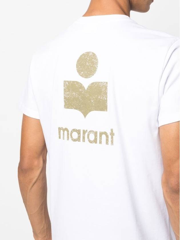 Zafferh Logo Cotton Short Sleeve T-Shirt White - ISABEL MARANT - BALAAN 6