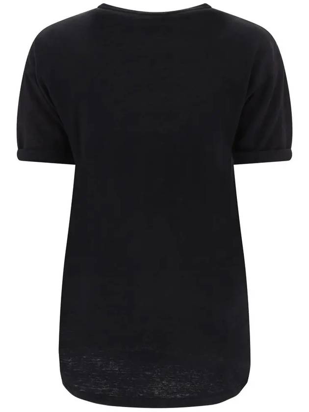 23FW KOLDI Linen Tshirt TS0004FA A1N09E 01BK - ISABEL MARANT - BALAAN 3