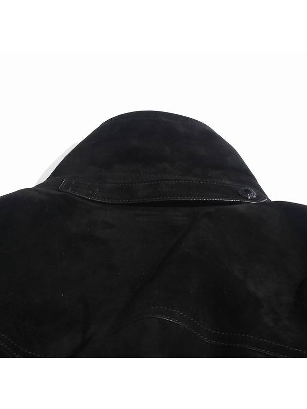 Cashmerer Suede Jacket Black - TOM FORD - BALAAN 7