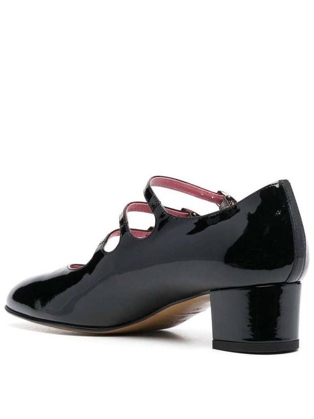 'Kina' Black Mary Janes With Straps And Block Heel In Patent Leather Woman - CAREL - BALAAN 3