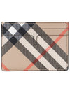 Check Card Case Wallet Beige - BURBERRY - BALAAN 2