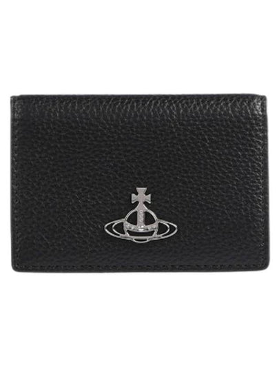 ORB Logo Half Wallet Black - VIVIENNE WESTWOOD - BALAAN 2