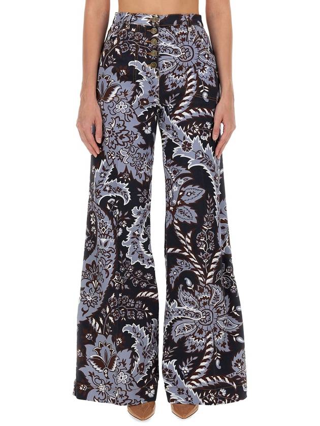 PAISLEY PRINT FLARE JEANS - ETRO - BALAAN 3