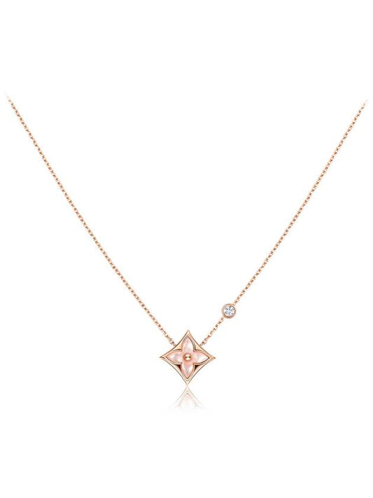 Color Blossom BB Star Pendant Necklace Pink Gold - LOUIS VUITTON - BALAAN 2