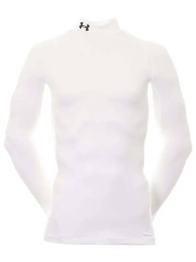 Cold Gear Armor Compression Mock Long Sleeve T-Shirt White - UNDER ARMOUR - BALAAN 2