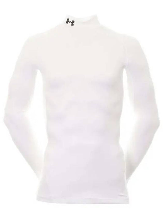 Cold Gear Armor Compression Mock Long Sleeve T-Shirt White - UNDER ARMOUR - BALAAN 2