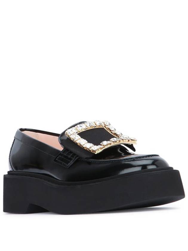 Viv' Rangers Leather Loafers Black - ROGER VIVIER - BALAAN 3