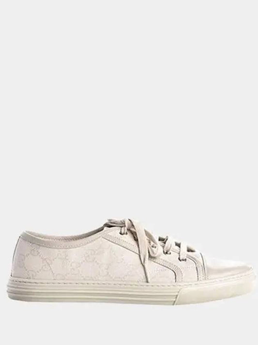 GG Supreme Cotton Washed Low Top Sneakers White - GUCCI - BALAAN 2