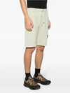 Cotton Fleece Cargo Bermuda Shorts Pistacchio - STONE ISLAND - BALAAN 3