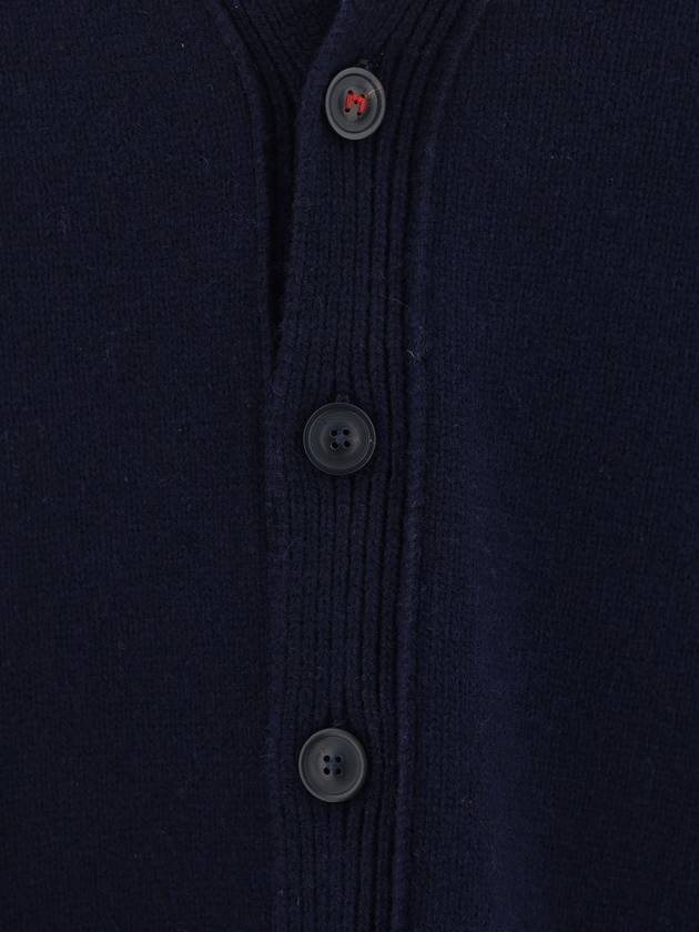 Elbow Patch Cardigan Navy - MAISON MARGIELA - BALAAN 4