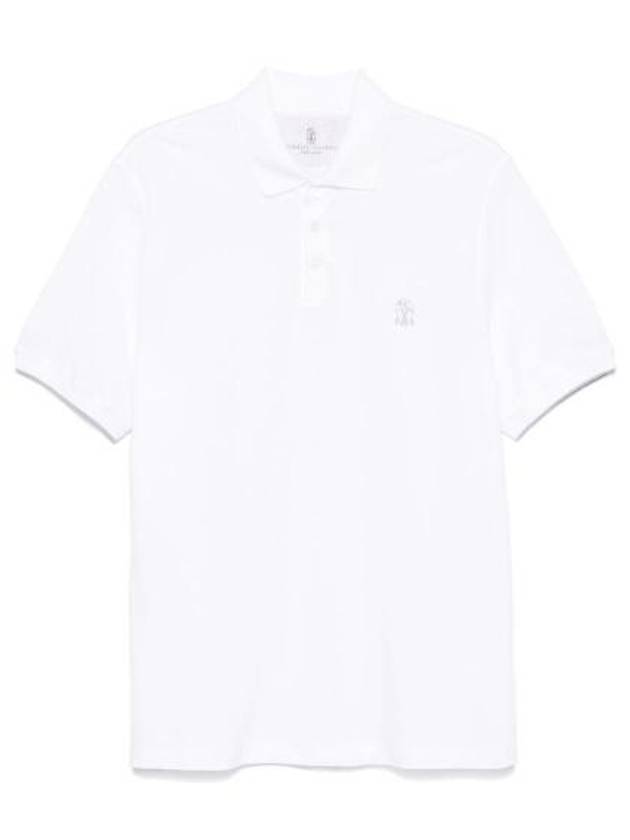 Logo Print PK Shirt White - BRUNELLO CUCINELLI - BALAAN 1