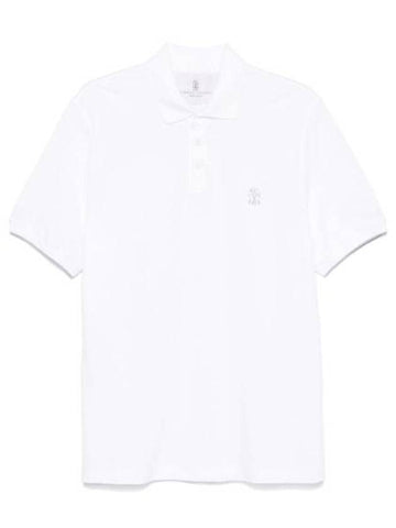 Logo Print PK Shirt White - BRUNELLO CUCINELLI - BALAAN 1