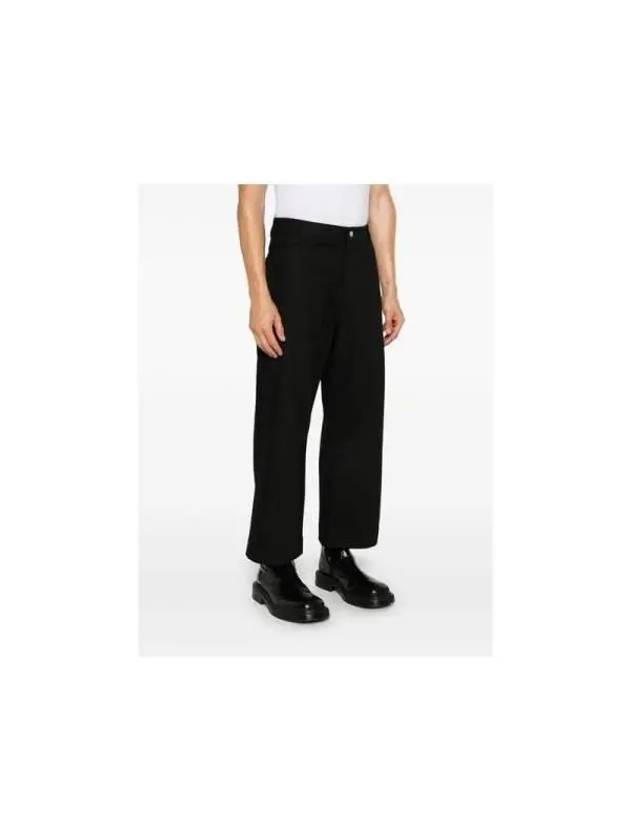 Straight cotton pants SNM 1246 PYAD BLACK - STUDIO NICHOLSON - BALAAN 3