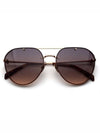 Eyewear Metal Sunglasses Gold - MAJE - BALAAN 4