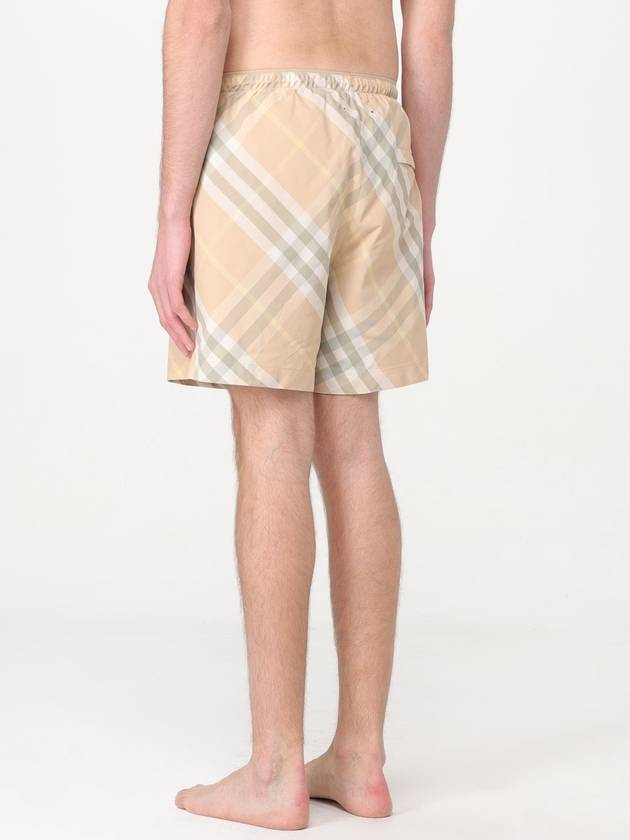 Check Swim Shorts Beige - BURBERRY - BALAAN 3